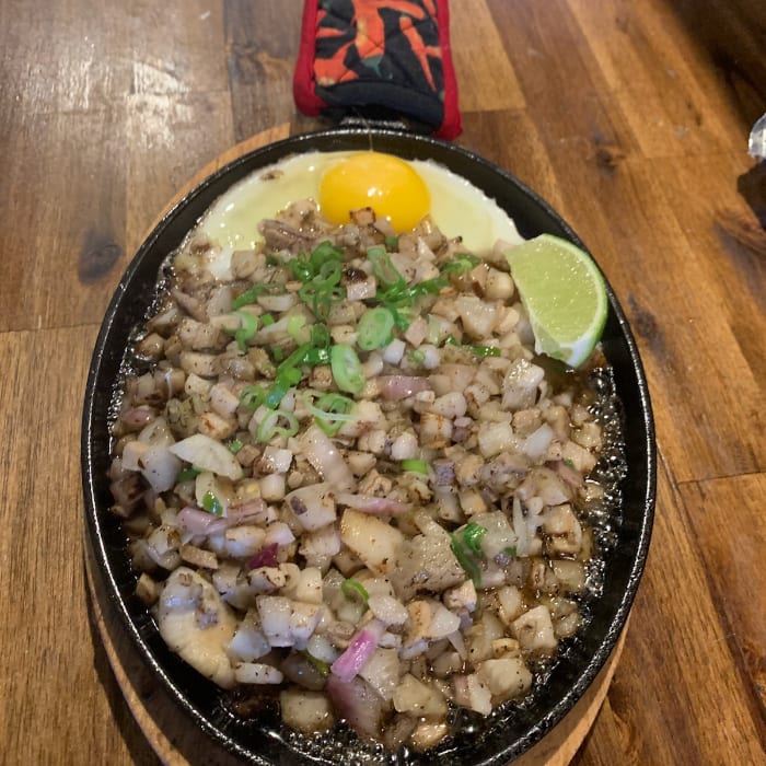 Sizzling Pork Sisig.